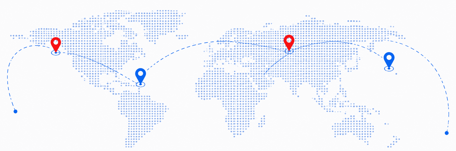 Aerodyne Global training destinations map